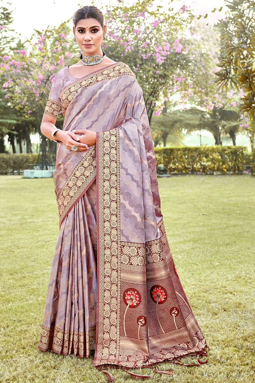 Buy Raspberry Teal Zari Tussar Silk Banarasi Saree - House Of Elegance –  House Of Elegance - Style That Inspires