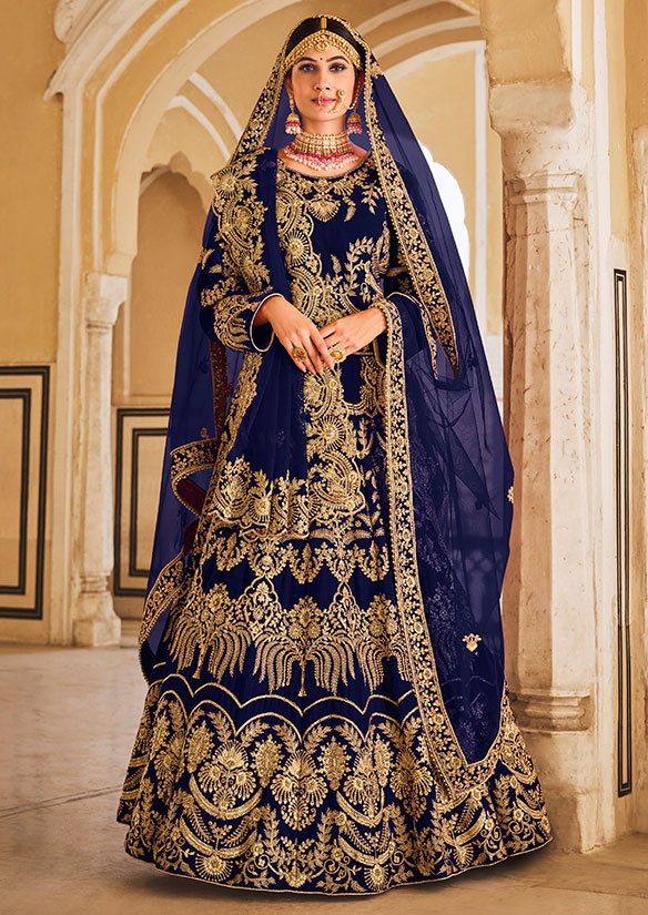 Designer Bridal lehenga velvet hand work Bridal Doli designs – Vmanshi  Fashion