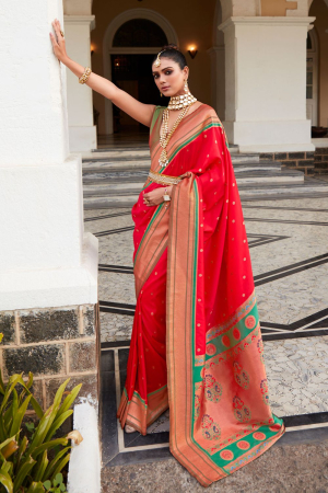 Peshwai Silk Paithani Saree in Chittorgarh at best price by Sanwaria Tiles  Pvt Ltd - Justdial