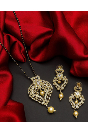 Gold Plated Studded Mangalsutra