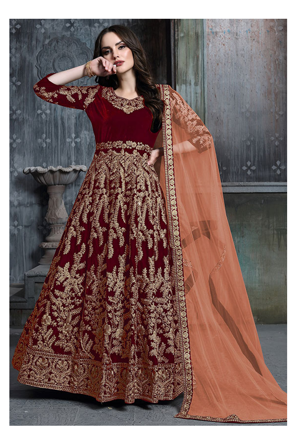 Velvet 2024 anarkali suit