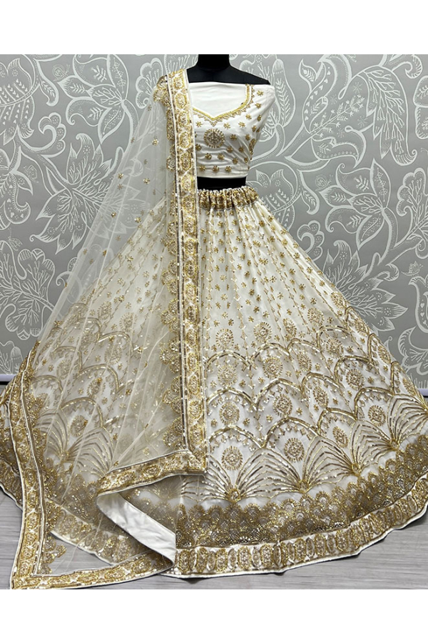 Periwinkle Net Lehenga Choli - LC3450