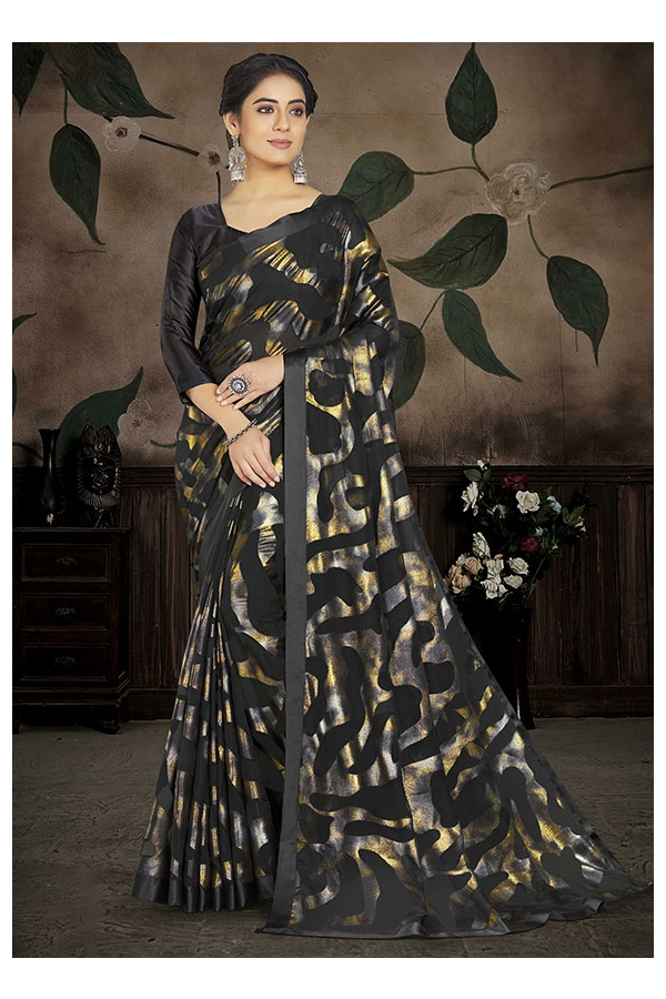 $64 - $129 - Rust Brasso Strips Print Designer Sarees, Rust Brasso Strips  Print Designer Saris and Rust Brasso Strips Print Beautiful Sarees Online  Shopping