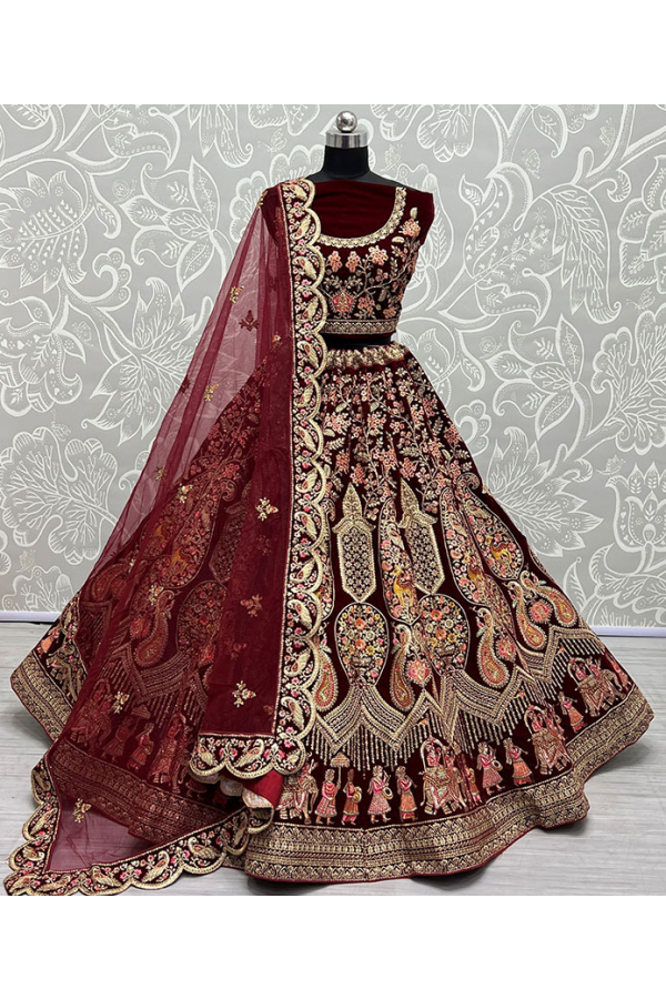 Lehengas | Beautiful Hand Stitched Beaded Lehenga With Can Can Skirt |  Poshmark