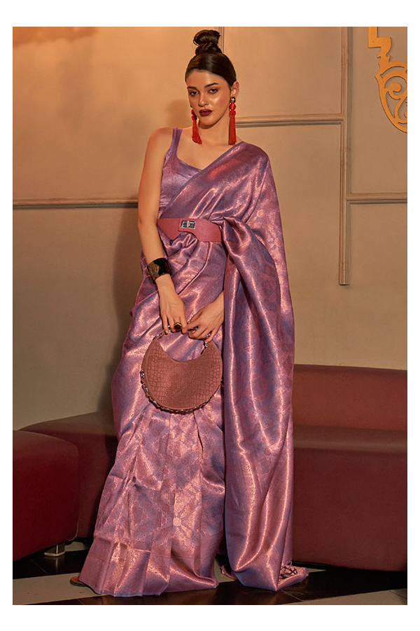 Mauve Saree - Buy Mauve Saree online in India