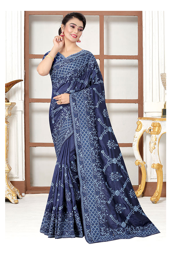 Party Wear Pure Resham Silk Sarees, 6.3 m (with blouse piece) at Rs 2390 in  Nadia