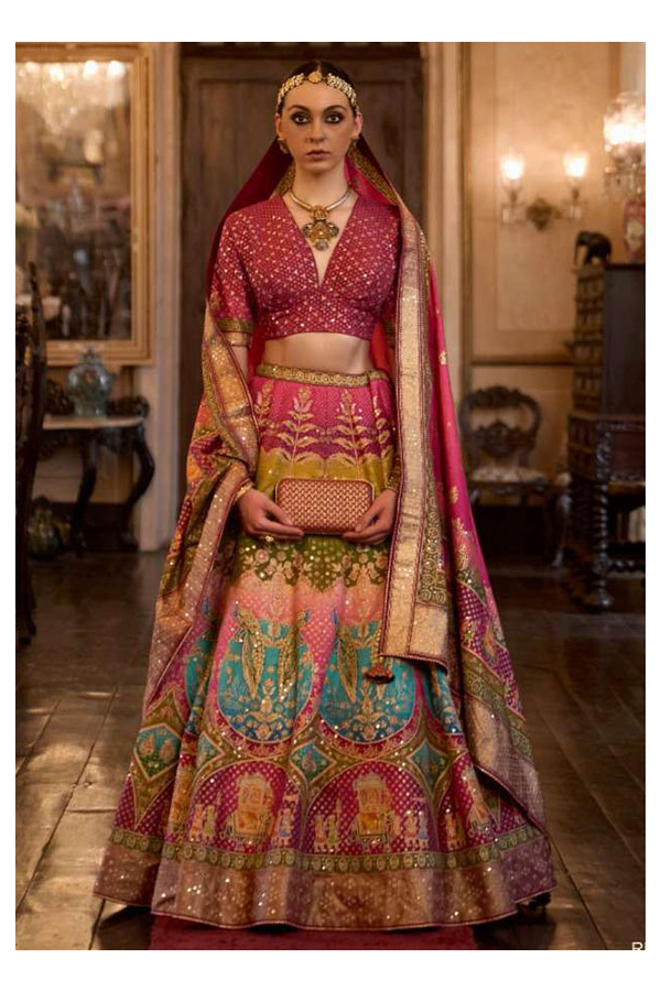 Embellished Lehenga Set | Indian outfits lehenga, Full sleeves blouse  designs, Lehnga designs