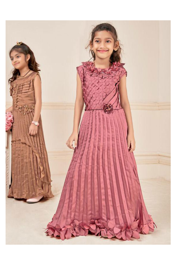 Old rose outlet gown for kids