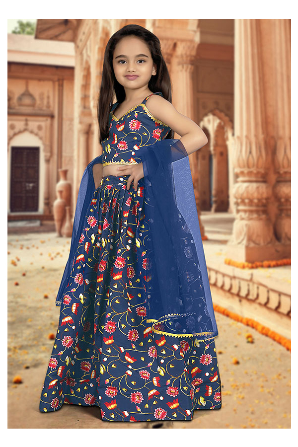 blue kid lehenga – Sona Chaandi