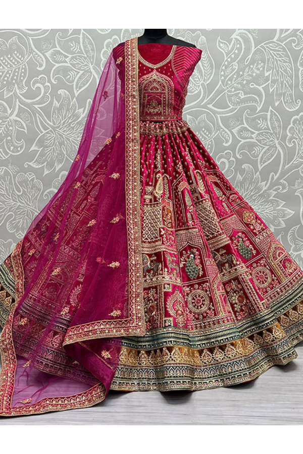 Lowest price | Rani Wedding Viscose Bridal Lehenga Choli, Rani Wedding  Viscose Bridal Lehengas and Rani Wedding Viscose Bridal Ghagra Chaniya  Cholis online shopping