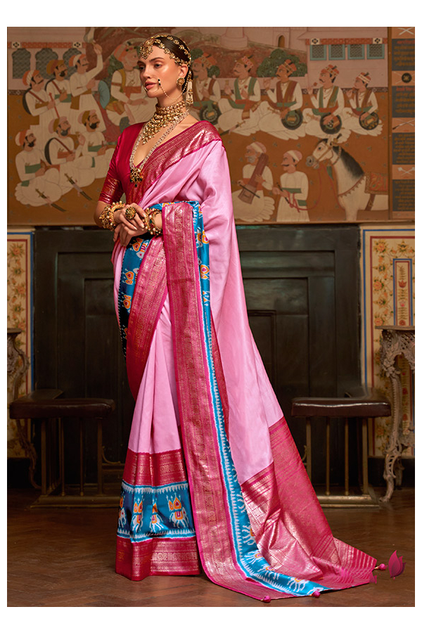 Rose Pink Saree