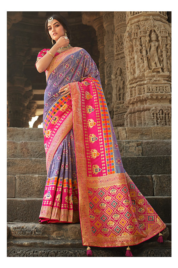 Wedding Wear Printed Jacquard Silk Saree, 5.5 m (separate blouse piece) at  Rs 750/piece in Surat