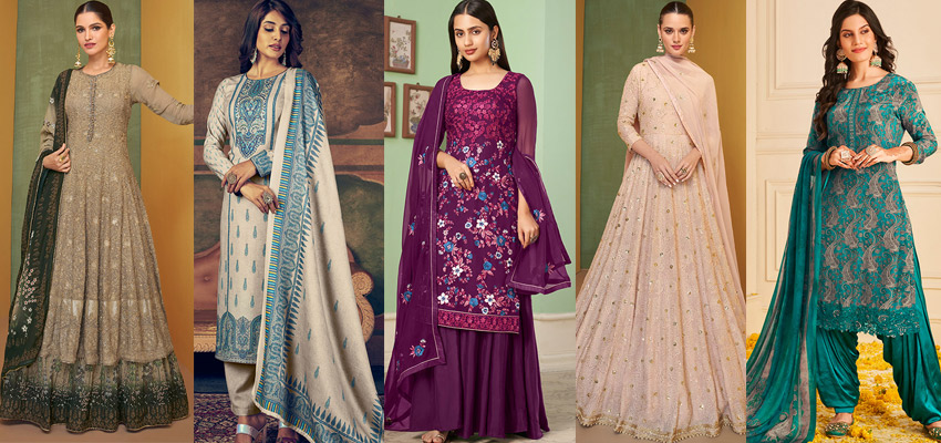 Winter salwar deals suits for ladies