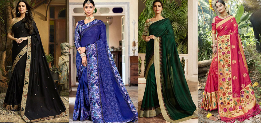 New style saree clearance 2019